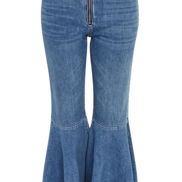 Topshop Moto Dree Trumpet Hem Cropped Jeans - Picture 4 of 13